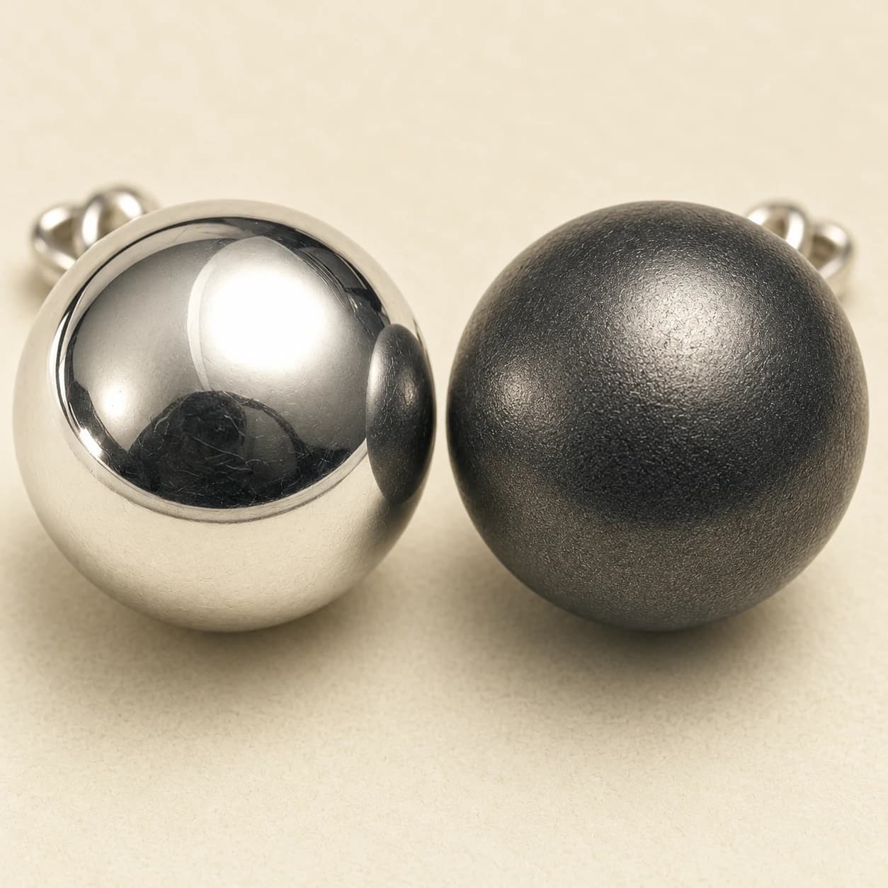 Pair earrings, detail view